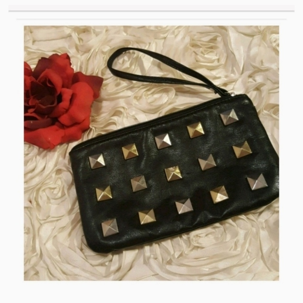 Wrislet Black Studded Wristlet / Bag